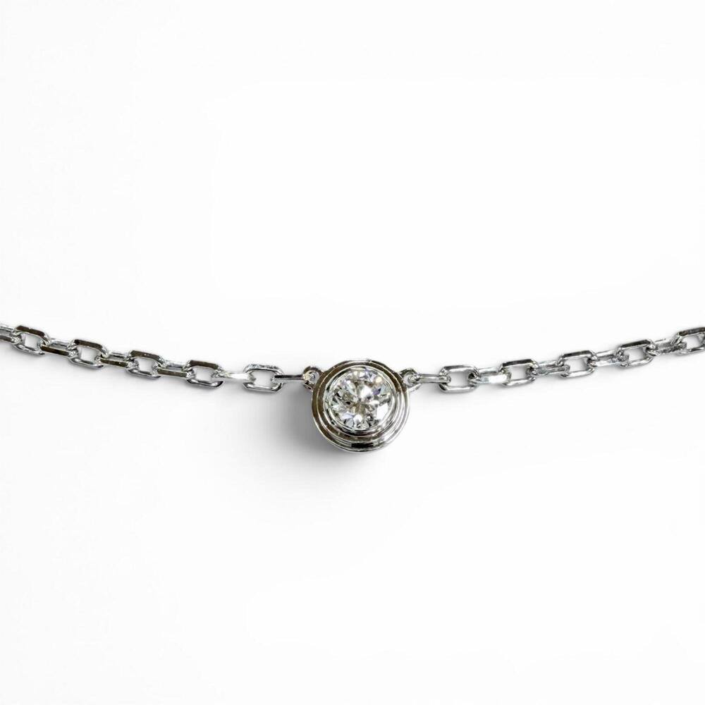 CARTIER Silver Diamond Necklace